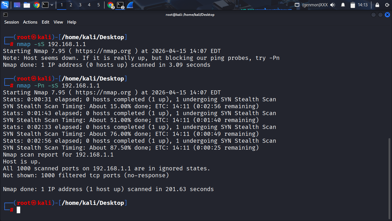 Nmap Evidence